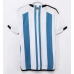 Argentina 2022 Retro Domácí Dres Krátký Rukáv